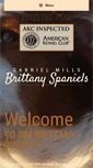 Mobile Screenshot of gmbrittanyspaniels.com